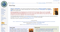 Desktop Screenshot of en.orthodoxwiki.org